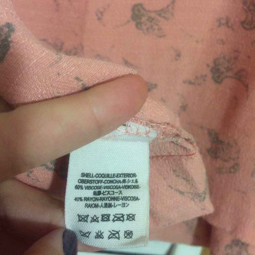 Free People Patterned Shirt with Front Cutout - Picture 5 of 5
